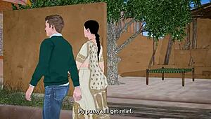 Criminal catches desi bhabhi fingering herself and bangs her hard afterward