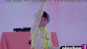 Amazing latina teen mia valentine poses with her big ass