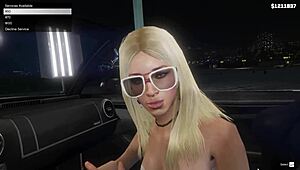 gta 5 story of a first-person hooker pickup in car