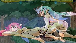 fairyfighting fairies fingering and licking pussy in anime