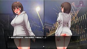 Oh Wow! Anime Girl Exposes Herself By The Pole And Gets So Turned On!