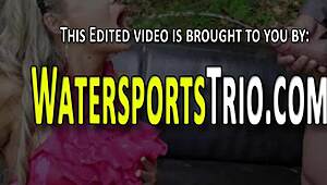 Yo, this pounded babe got totally pee drenched in pantyhose!