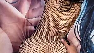 Lenceria De Red Cogida Morena Amateur Mexicana