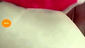 Look at this teen's tits on live Facebook!