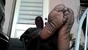 Does this bear master need a slave for his feet?