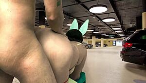 hey, risky dirty sex with housewife in parking lot, monster cock anal and all 😏