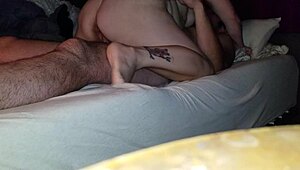 Sexy BBW MILF Fucks Her Husband's Monster Cock And Gets Spanked