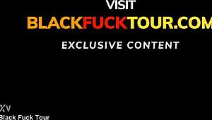 Amateur black babe interviewed for casting in interracial scene