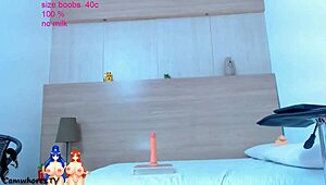 blonde chubby girl with big breasts on cam