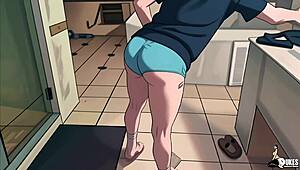 damn, emo babe handles big dick to cover her rent