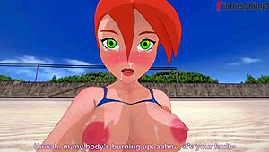 Grown Gwen Tennyson In Bikini Sex On Beach