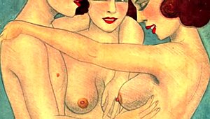 Vintage drawings from classic anime era