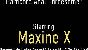 bisexual layla lust and maxine x in lingerie threesome