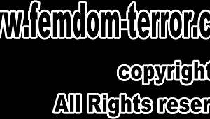 Fetish Femdom Mistress Torments Submissive with Harsh Domination Tactics.