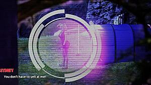 A hot black haired babe gets creampied in 3d