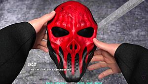 A hot black haired babe gets creampied in 3d