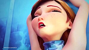 冷天动漫大屁股妹子热身狂干