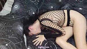 gabbie luna and rennan luna squirt and cum hard wetting the bed