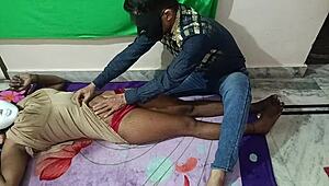 Indian Housewife Ignites Bedroom Fire with Young Stud