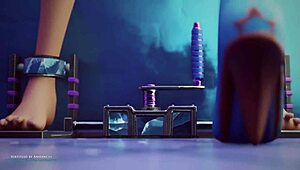 冷天动漫大屁股妹子热身狂干