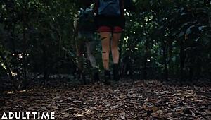 lesbian camping trip with lacy lennon and aria carson tribbing