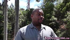 The cuckolding milf gets creampied.