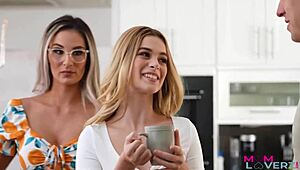 Stepmom Mandy Rhea Enjoys Boy Toy with Stepdaughter Molly Little