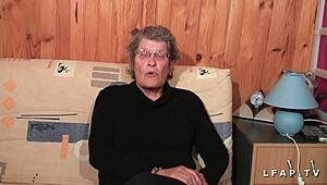 granny gets drilled and fisted by young guy in amateur casting