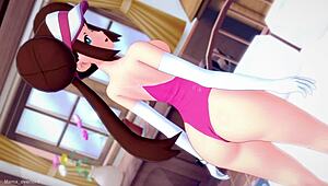 Rosa Nanci Pokemon in bikini ready for adult training and fucking