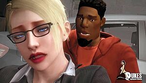 Boss lady trades her body for product, getting slammed hard by monster cock like a cheap bitch.