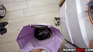 hot milf stepmom says, 'blowjob for my stepson after chores!'