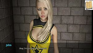 so, wvm 19 has cheerleaders welcoming john with their big assets on display.