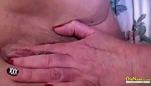 busty old lesbians finger and lick in threesome