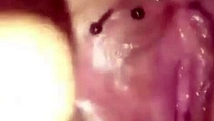 hot wife masturbates with dildo and fingers