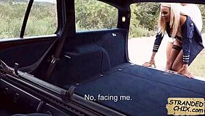 desperate teen christen courtney fucks for ride in public pov