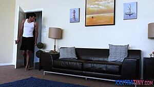 how does a tiny teen 18+ handle a huge black shaft?