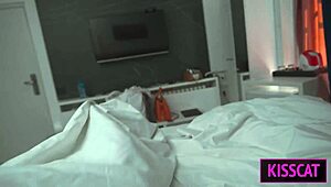 Hey, Step Mom, Why Use My Dick in Shared Bed and Pull Off Condom for Creampie?