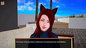 My New Family With Redhead And Brunette Showing Small Tits