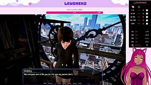 hey, vtuber lewdneko is playing harem hotel with bdsm creampie and anal bunny fun