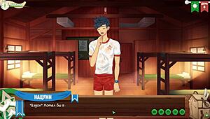 Game Friends Camp Episode 9 - Made A Juicy Blowjob To Natsumi Russian Voice Acting