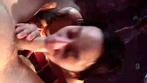 i suck my man's big cock in the hot tub