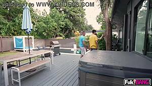 Chloe Amour with big tits catches a deep creampie casually.