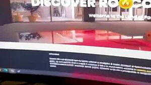 Una bella tettona bent over in doggystyle