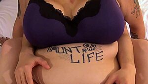 Two BBWs Rub and Play with Their Fat Bellies.