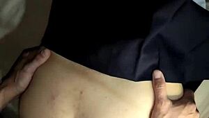 teen gets excited with hard cock in missionary