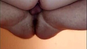 BBW wife with huge tits gets cumshot and creampie mix