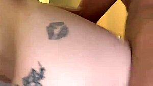 Tatted White Girl Takes Rough Black Cock in Intense Interracial Bareback
