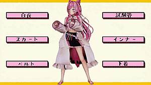 Hololive characters perform energetic poke dances in 3D cartoon style.