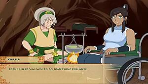 in the four elements trainer book 4, the love part 19 involves pussy licking