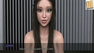 Specific deepthroat scene in WVM 26 featuring a hot brunette with big tits in 3D anime